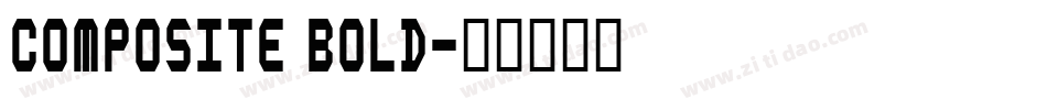 Composite Bold字体转换